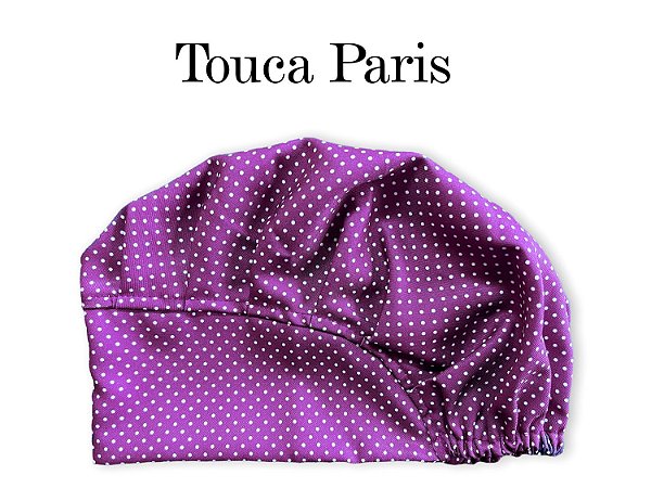 Touca Paris - Toda Poá Roxo Uniblu