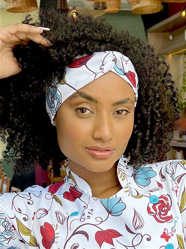 Turbante Sweet Flowers - Uniblu