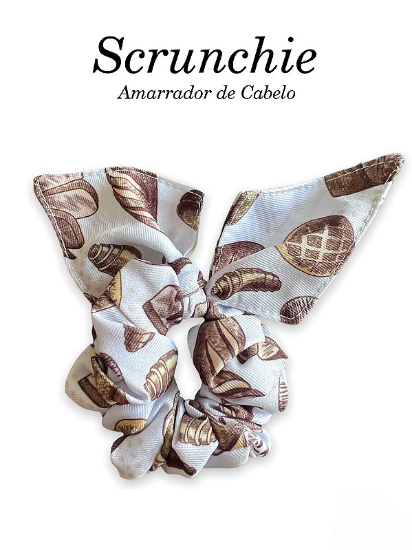 Scrunchie  - Amarrador de cabelo Bread Pães - Uniblu