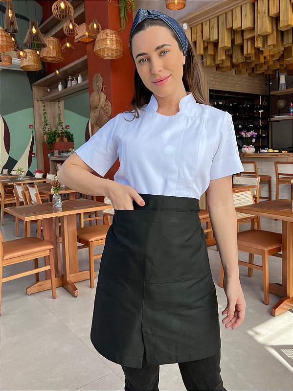 Avental Meia Saia Portugal  Preto - Uniblu - Personalizado