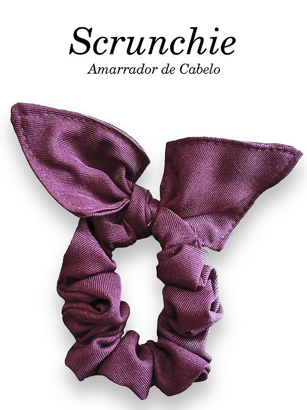 Scrunchie  - Amarrador de cabelo Bordô - uniblu