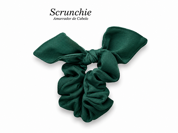 Scrunchie - Amarrador de cabelo verde Botanical - uniblu