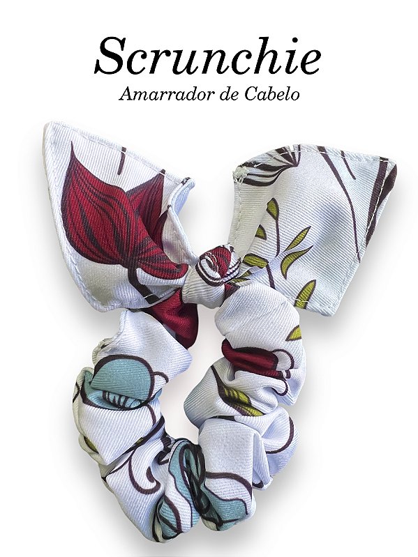Scrunchie  - Amarrador de cabelo Sweet Flowers - uniblu