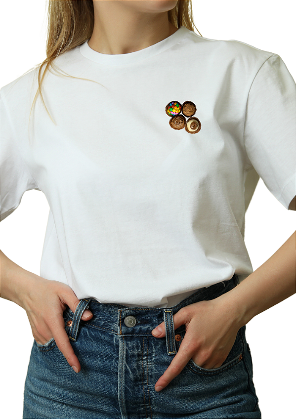 Tshirt - Camiseta Temática Brigadeiros  - Uniblu - Personalizado