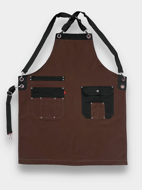 Avental Vintage Unissex - Marrom Café Uniblu - Personalizado