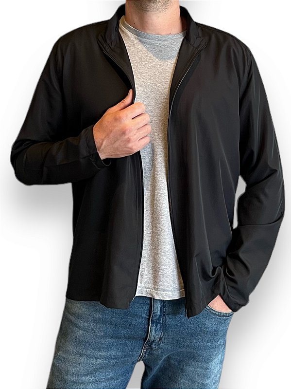 Jaqueta Executiva Wind Preta - Uniblu - Personalizado