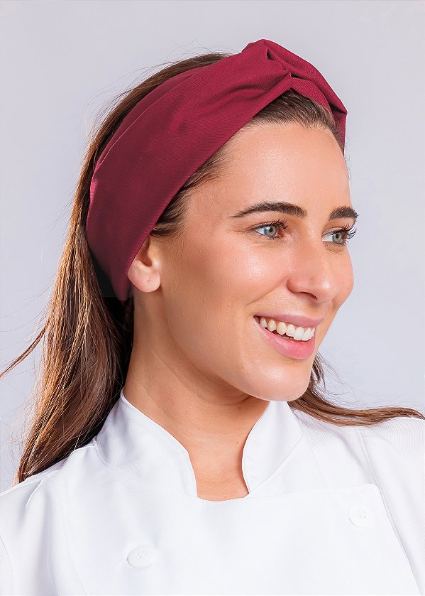 Turbante Sarja Premium Bordô - Uniblu