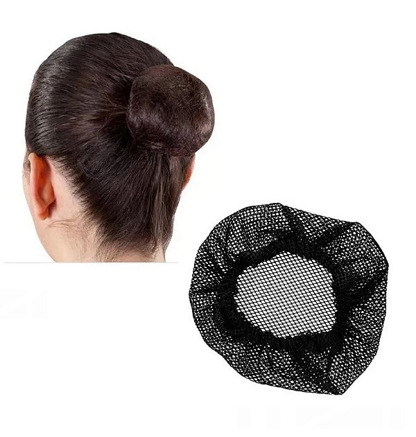 KIT COM 10 PEÇAS - TOUCA PARA COQUE - COR  PRETA -  Uniblu