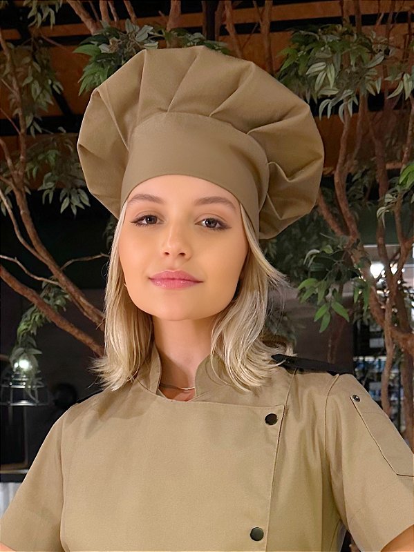Touca Chefe - Cor Terra - uniblu