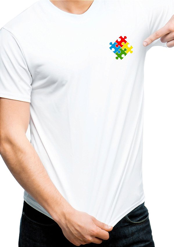 Tshirt - Camiseta Temática Autismo  - Uniblu - Personalizado