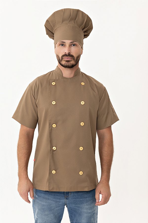 Camisa Masculina Chefe Cozinha - Dolman lisboa Terra - Uniblu - Personalizado