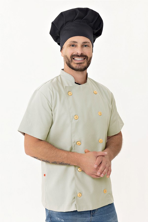 Camisa Masculina Chefe Cozinha - Dolman lisboa Areia - Uniblu - Personalizado