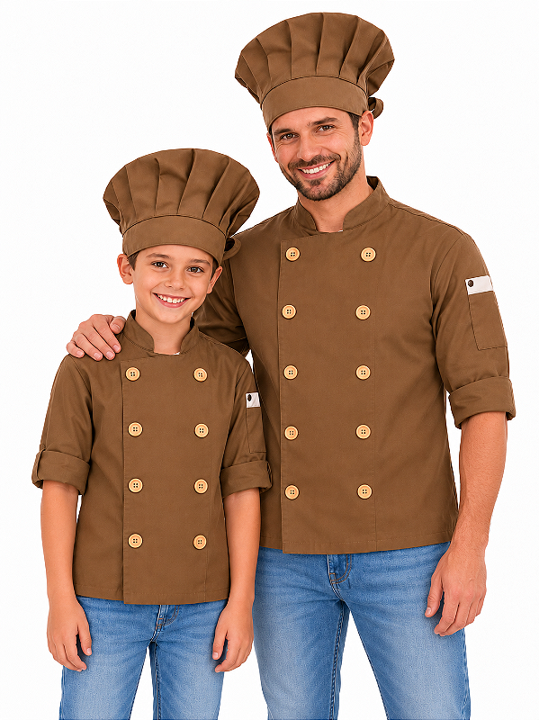 Kit Tal Pai Tal Filho - Dolman lisboa Terra Unikids + Dolman Lisboa Terra adulta - Uniblu - UNB