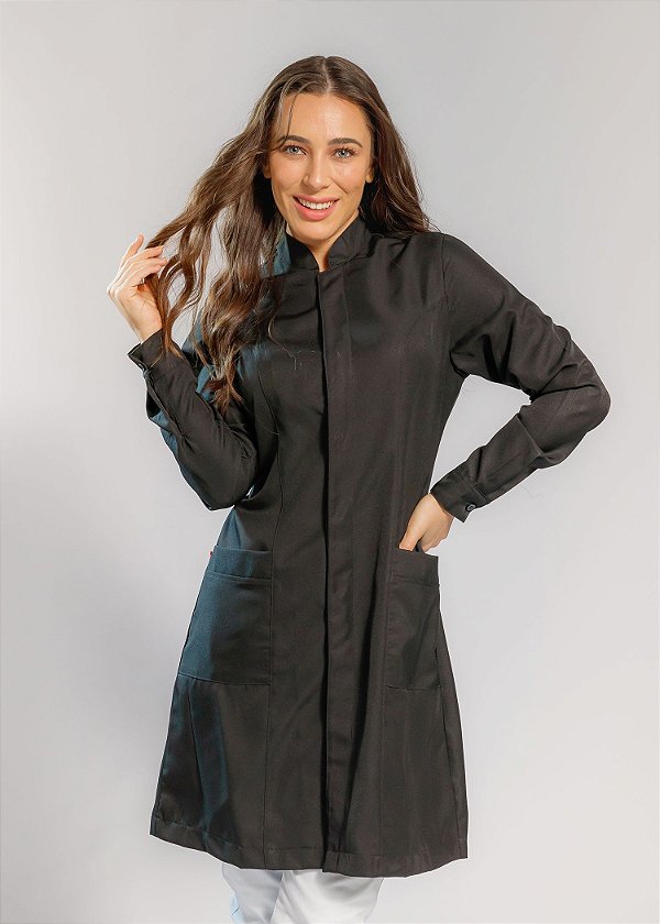 Jaleco Imperatriz Slim - Black - Unibu