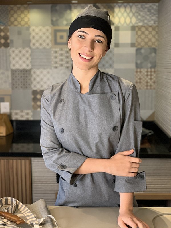 Camisa Feminina Chefe Cozinha - Dolmãn Feminina London Premium Alfaiataria - Uniblu - Personalizado