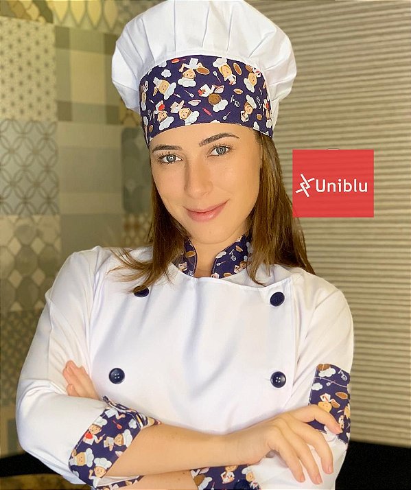 Touca Paris - Estampa Chefinho Marinho - Unibu