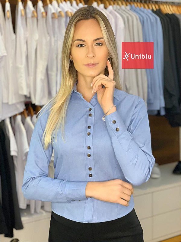 Camisete Manga longa - Confort Plus Jeans - Uniblu - Personalizado