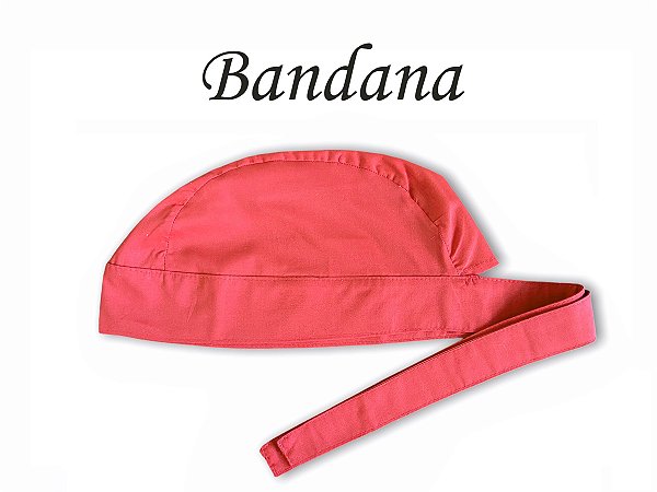 Bandana - Touca Pirata Vermelha - ( unisex )  Uniblu