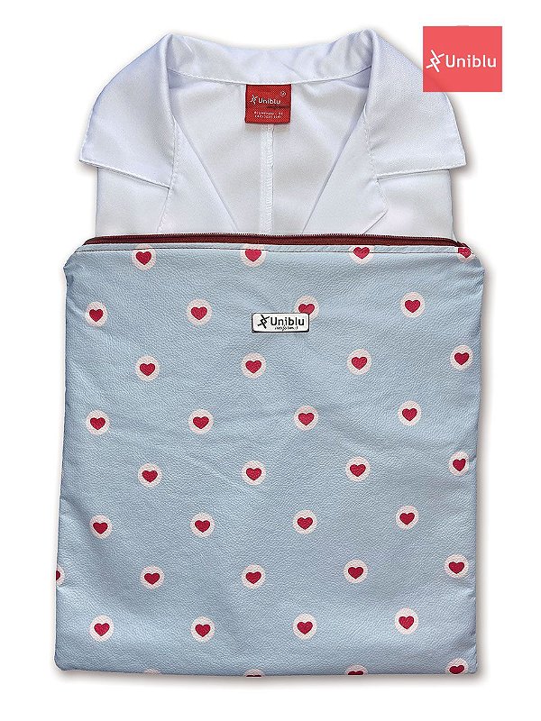 Porta Jalecos - Porta Dólman - Coração  - Uniblu