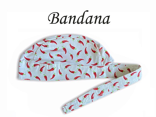 Bandana - Touca Pirata Bege com Pimentas - ( unisex ) -  Uniblu