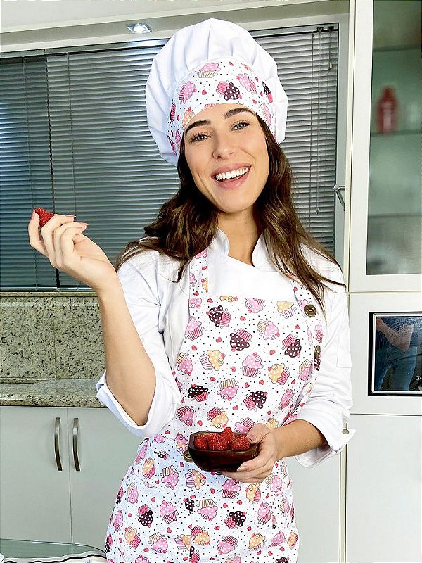 Avental Roma - Cupcakes - Uniblu - Personalizado