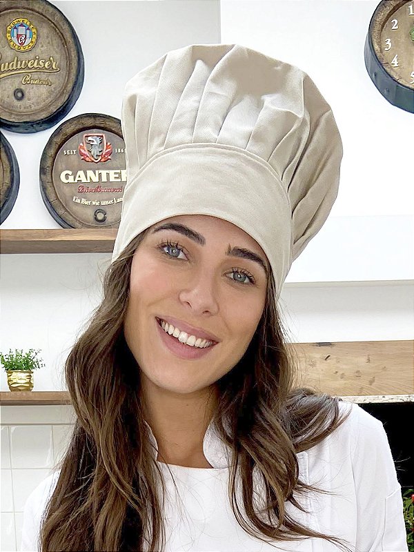 Touca Chefe - Cor Areia - uniblu