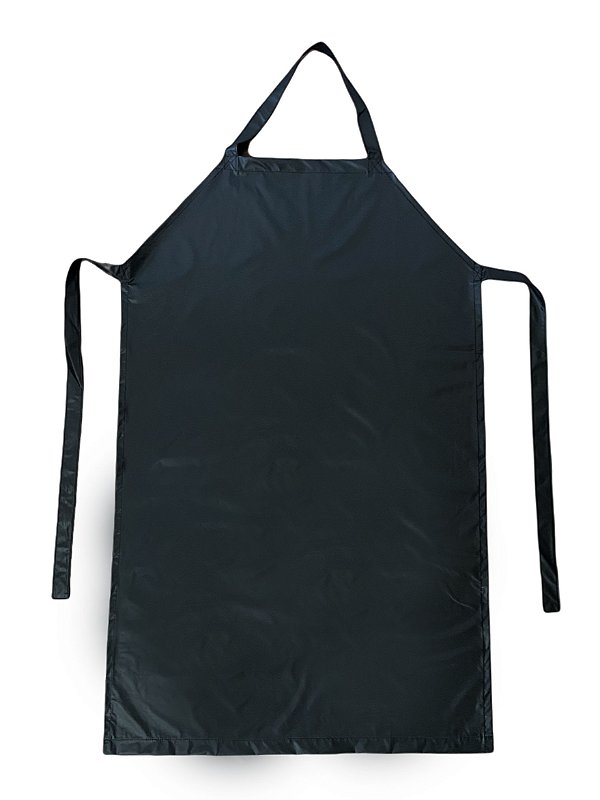 Avental Nylon Emborrachado Impermeável Preto - Uniblu