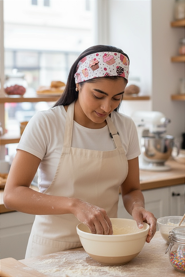 Faixa de Cabelo - Cupcakes - Uniblu