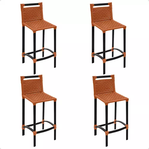 Banquetas salinas em corda náutica