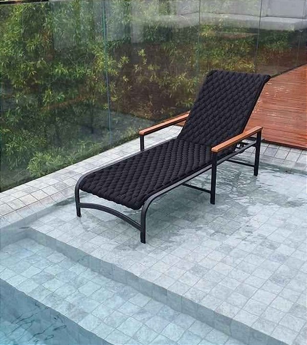 Espreguiçadeira em tricô náutico