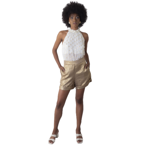 BLUSA GOLA FLUFLU POÁ LUREX