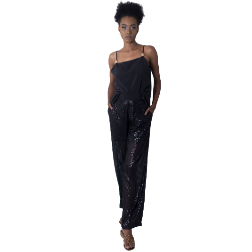 CALÇA PANTALONA PAETÊ DALIA