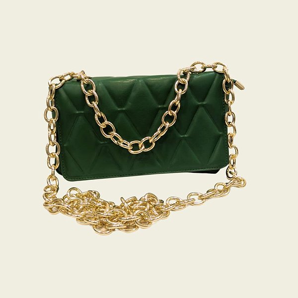 BOLSA  RETANGULAR METALLASSE CORRENTE
