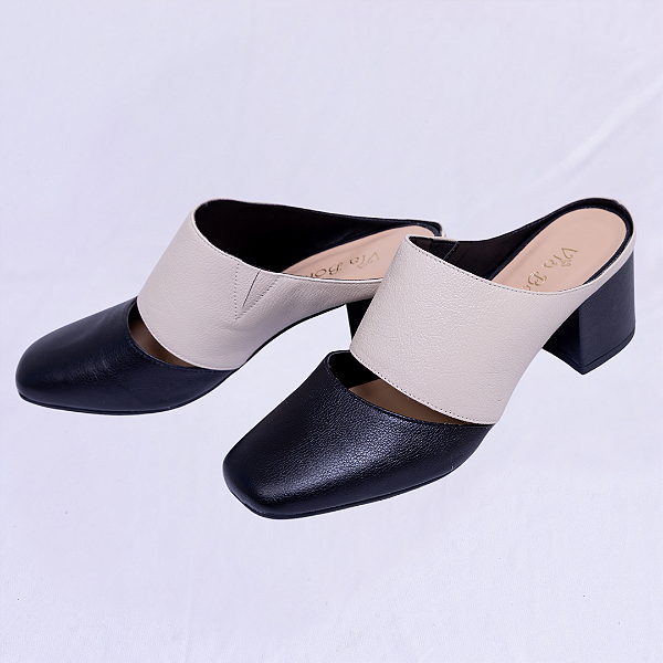 SAPATO SALTO BLOCO GRAY
