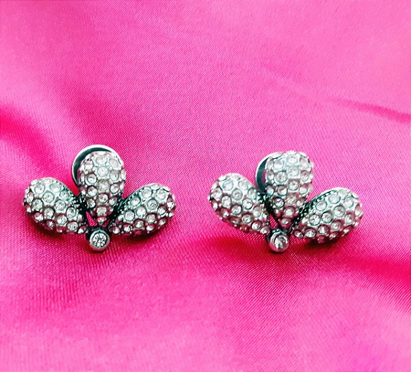 BRINCO CACHO BOTÕES C/STRASS