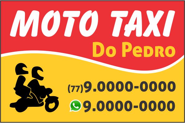 Adesivos para Moto-Taxi 5x3,3cm 540Un