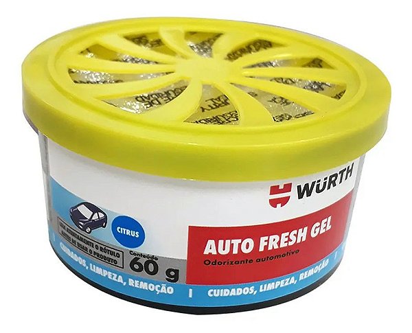 Aromatizante Citrus - Wurth 60g Cheirinho Odorizador Automotivo - Amarelo 0893600021