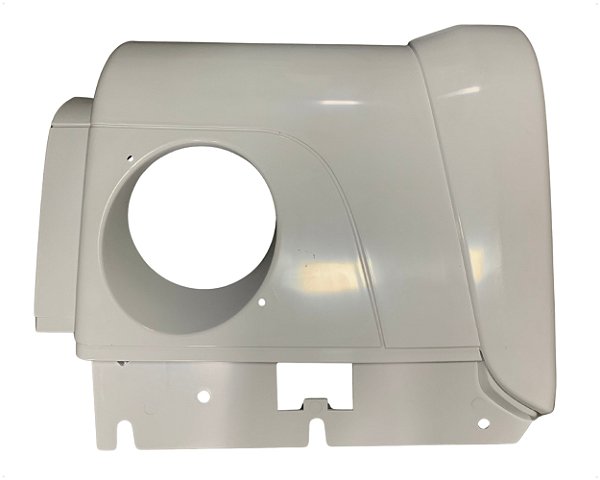 Ponteira Parachoque Dianteiro Le Motorista Plástico Branco Para VW Constellation 2010 em diante