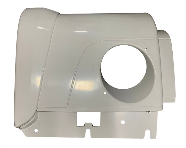 Ponteira Parachoque Dianteiro LD Passageiro Plástico Branco Para VW Constellation 2010 em diante