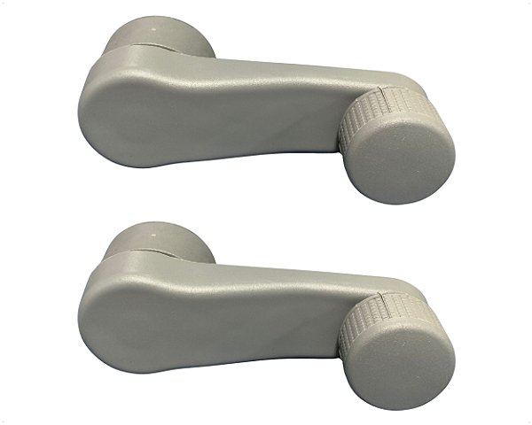 02 Manivela Cinza Regulagem Vidro Porta para Caminhão Mb 1938s Accelo Atego Axor