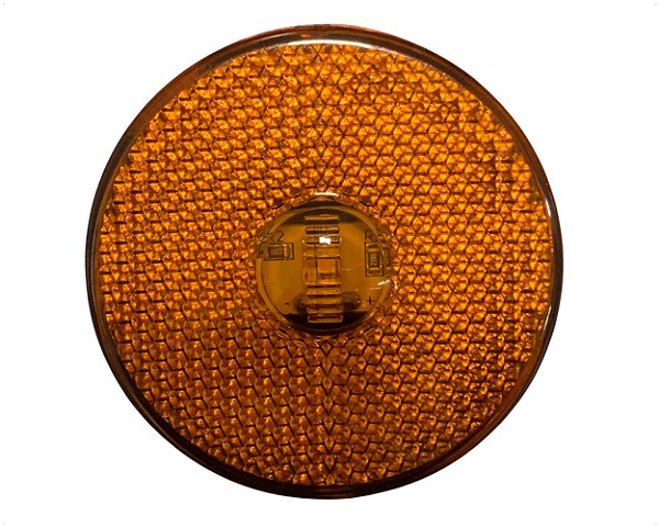 Lanterna Lateral Led Ambar 65mm Sem Suporte Randon Laranja Uso Geral