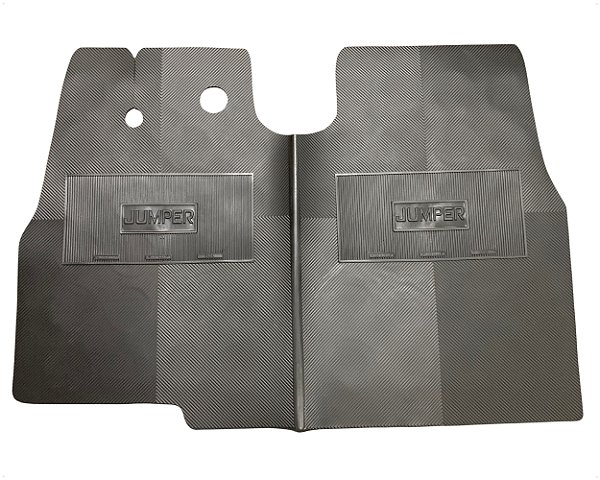 Tapete Dianteiro Borracha Para Citroen Jumper Preto Revestimento Chão