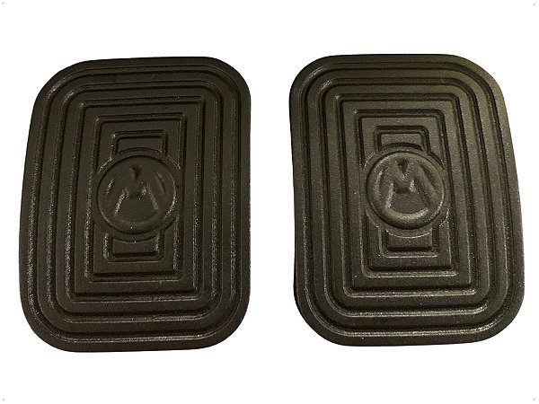 2 Sapata Capa Borracha Pedal Freio Embreagem Para Brasilia Fusca Kombi Variant