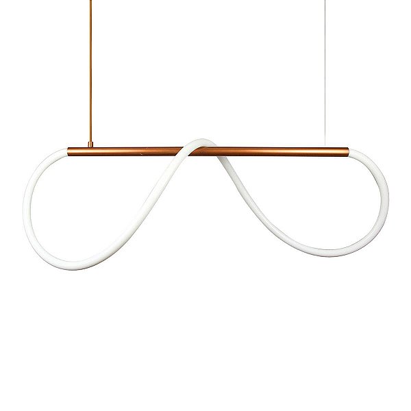 Lustre Design Moderno Rope 38w - Silicon LED 6000K - BRONZE