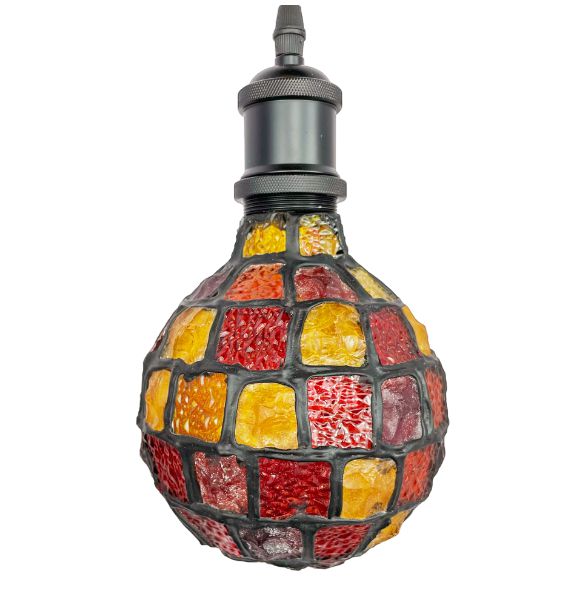 BULBO TIFFANY RED G130 LED 4W 85-275V 2200K