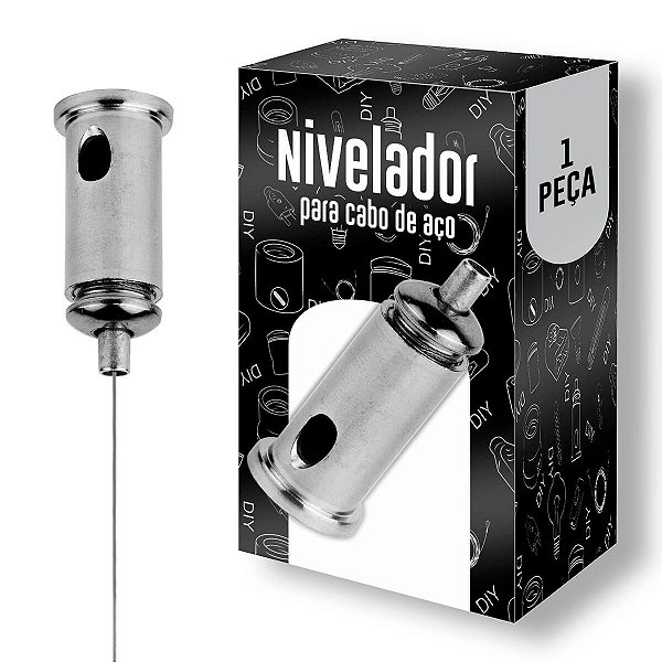 Conjunto Prensa Cabo Aço Nivelador - NIQUELADO - NATURAL
