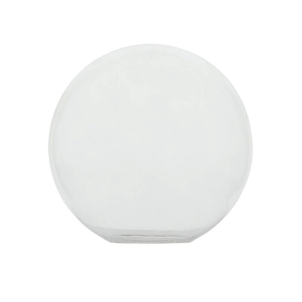 VIDRO ESFERA S/ COLARINHO 12CM BOCAL 5CM - TRANSPARENTE