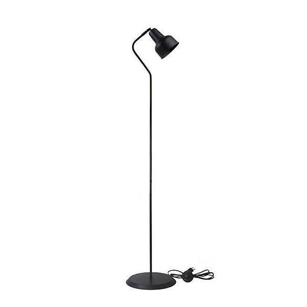 Kit com 2 Luminárias Coluna Abajur Piso Chão Spot City - Preto