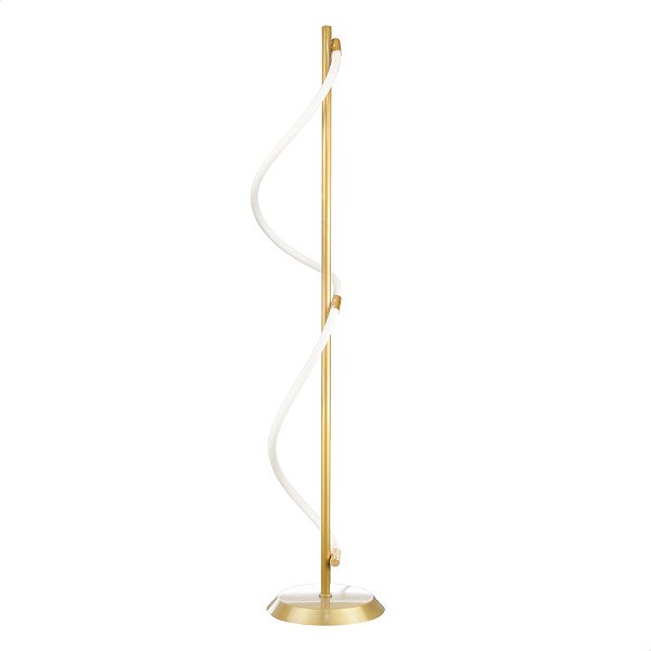 Abajur Coluna Moderno Rope 30W - Silicon LED 3000K - Ouro