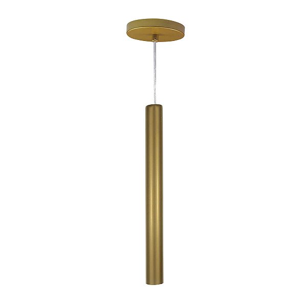 Pendente Tubo Palito 45cm - Ouro